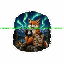 Fox Animal Funny Not all who wander are lost Vinyl Sticker Decal F