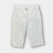 Caprihose von Cecilia Classics Damen Gr. 38 weiß Sommer Leicht Dreiviertelhose