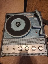 Vintage Rheem Califone 1430B Portable Record Player Turntable with Case WORKS