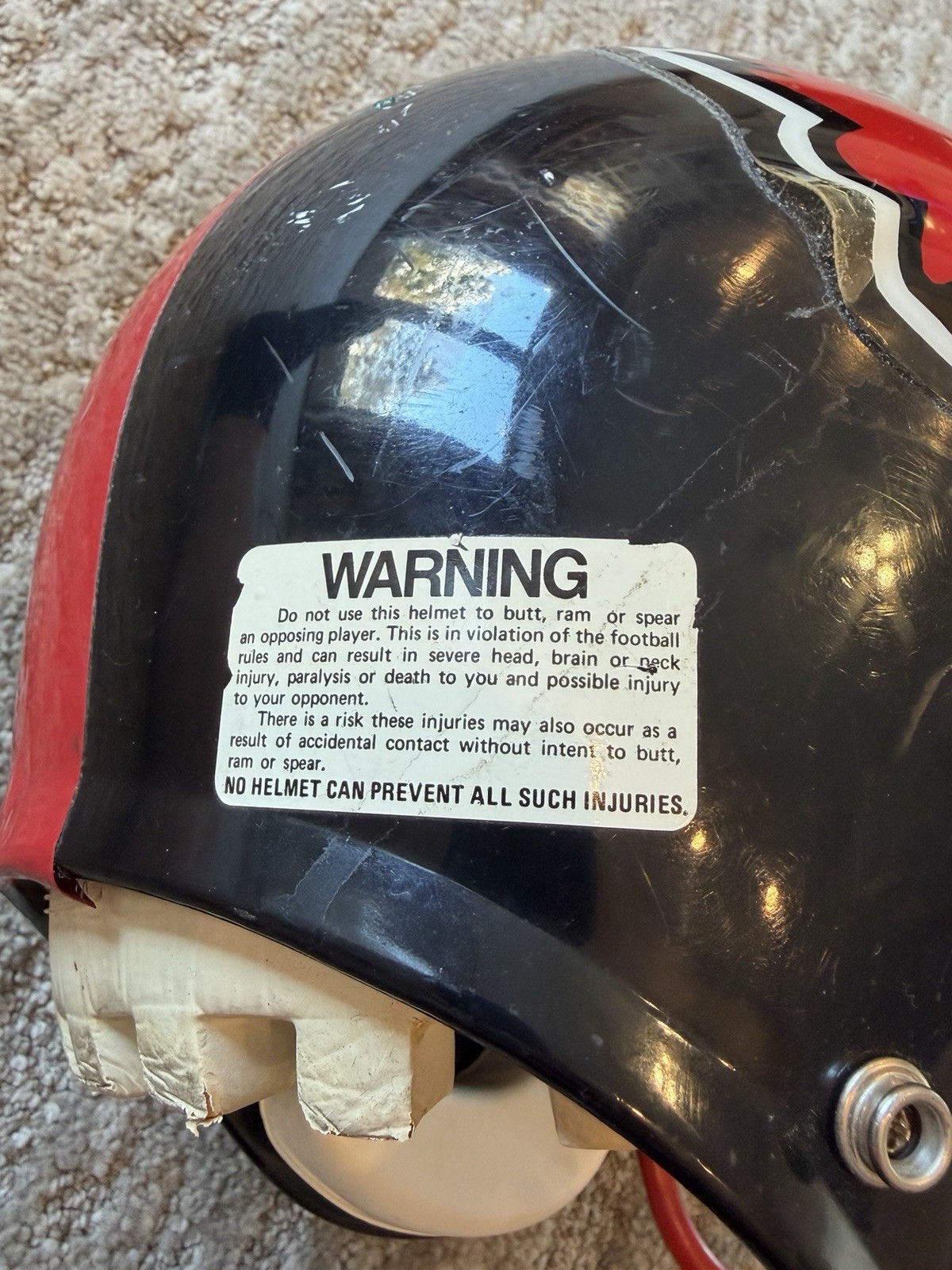 Louisville Cardinals BIKE AiR Power 1983 Vintage Game Used NCAA Football Helmet