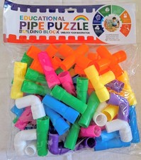 Pipe Puzzle 50 Pieces Building Educational Toy For Kids