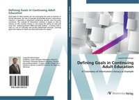 Defining Goals In Continuing Adult Education Leopold Hamminger