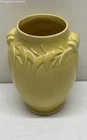 1940 Vintgae McCoy Yellow Double Handle Art Deco Vase 8in