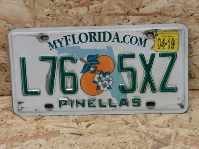 NUMMERNSCHILD USA FLORIDA SUNSHINE STATE - DAS AKTUELLE PINELLAS COUNTY  L76 5XZ