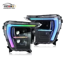 TT-ABC Full RGB Headlights for 2021-2024 FordF-150 F150 P702 14th Gen Front