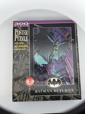 Vintage 1992 Golden Batman Returns 300 Piece Poster Puzzle 5158 - NEW IN BOX