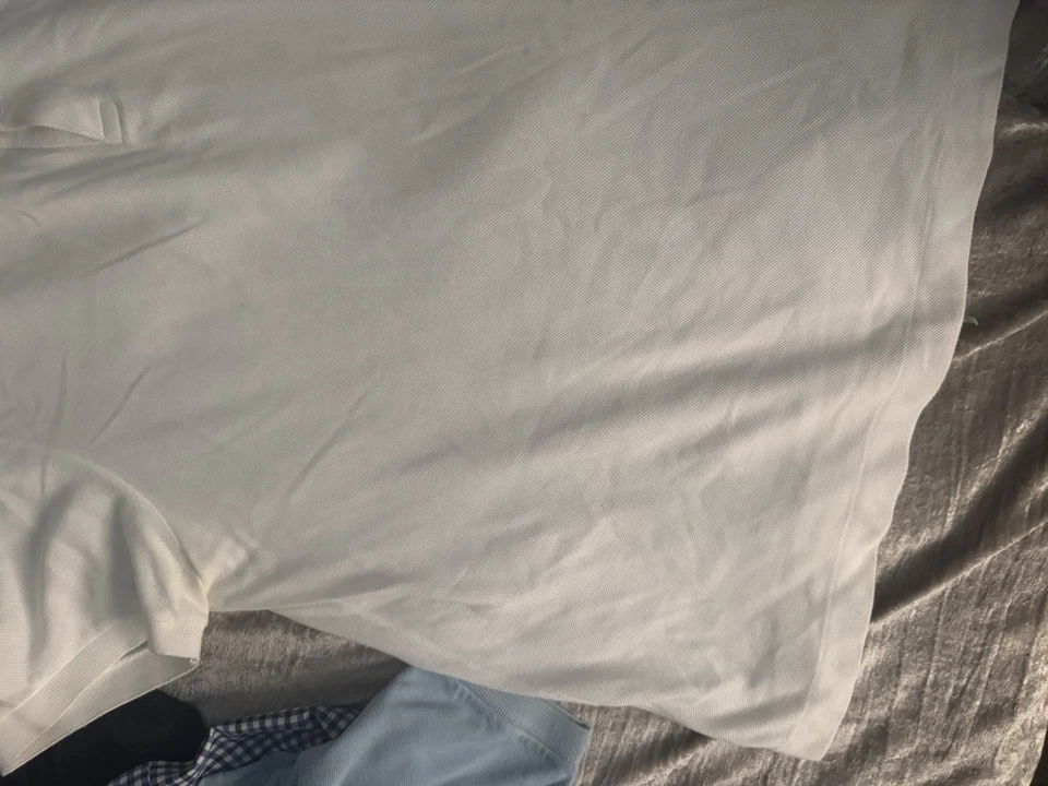 Lacoste Men's Short Sleeve Polo Shirt White Size 8 - Image 4 of 4