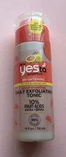 Yes To Grapefruit Brightening Daily Exfoliating Tonic Glow Boosting 4 fl oz New
