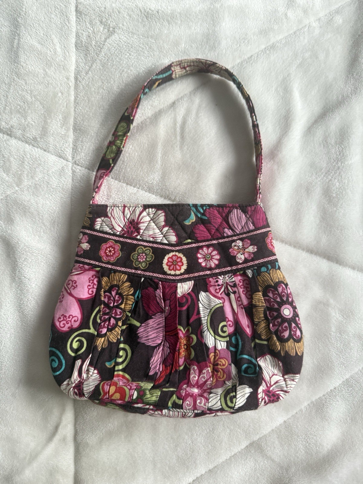 Vera Bradley Hannah Mini Purse in Mod Floral Pink Floral Handbag