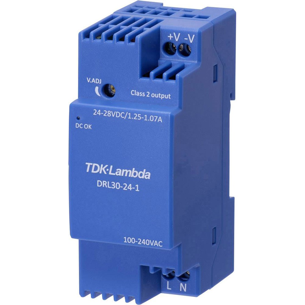 TDK-Lambda DRL Rail PSU 12V 2.1A 25.2W DIN Rail Mounted 1piece