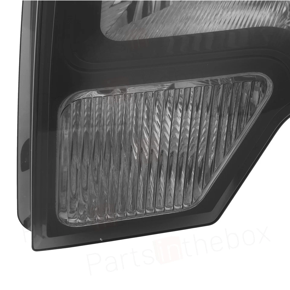 For 2009-2014 Ford F-150 Headlight Projector Style Black w/o Bulbs Halogen L & R Foto 3 de 4