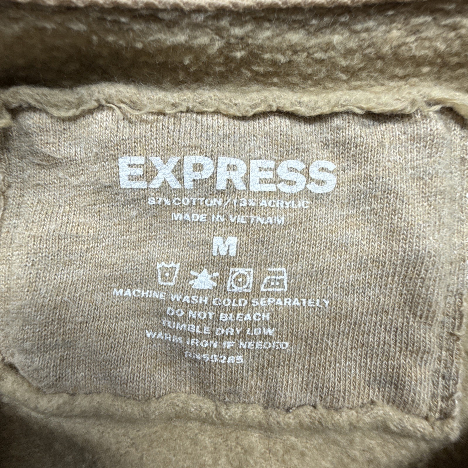 Express Pullover Hoodie Size Medium Distressed Lo… - image 4