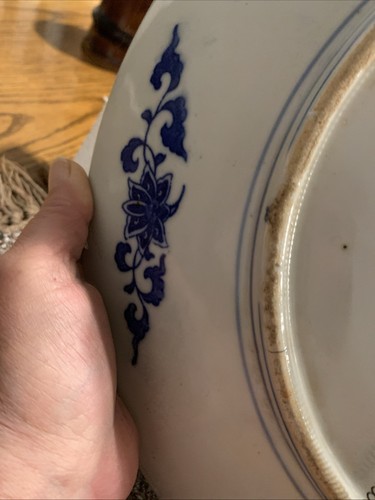 ANTIQUE ARITA WARE IMARI IGEZARA 13 1/2 Inches CHARGER - Picture 13 of 14