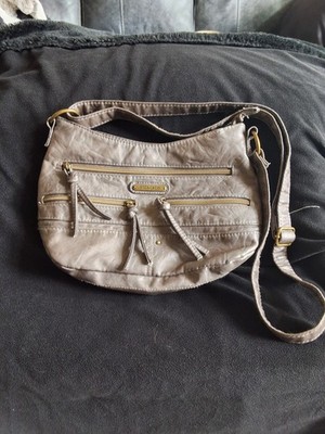 STONE & CO gray crossbody hobo style purse.