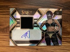 2023 WWE Panini Select Asuka Silver Prizm Autograph Memorabilia Relic Card /99