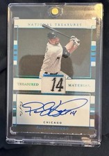 Paul Konerko 2020 National Treasures 1/1 Game Used Patch On Card Auto