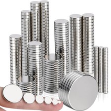Neodymium Disc Magnets 6 Sizes 198Pcs Round Rare Earth Heavy Duty Multi-use