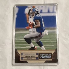 Panini Timeless Treasures Hakeem Nicks Giants #37 Silver SN 73/99!!!