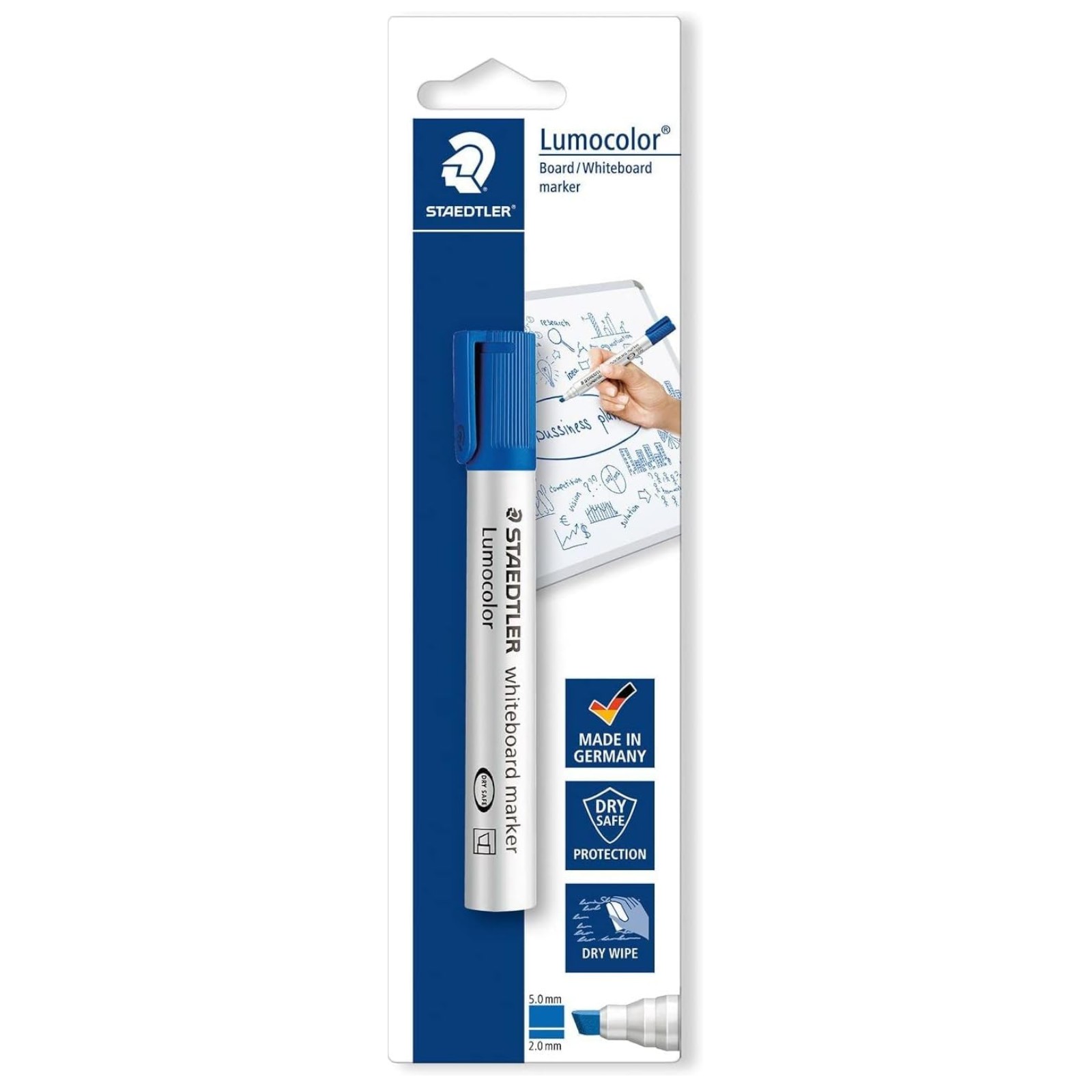 Staedtler Whiteboard marker School Learning blue blistercard
