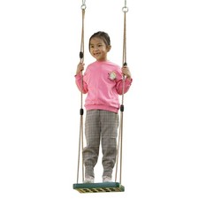 Playberg Adjustable Plastic Standing Swing Outdoor Kids Playground Swing Green