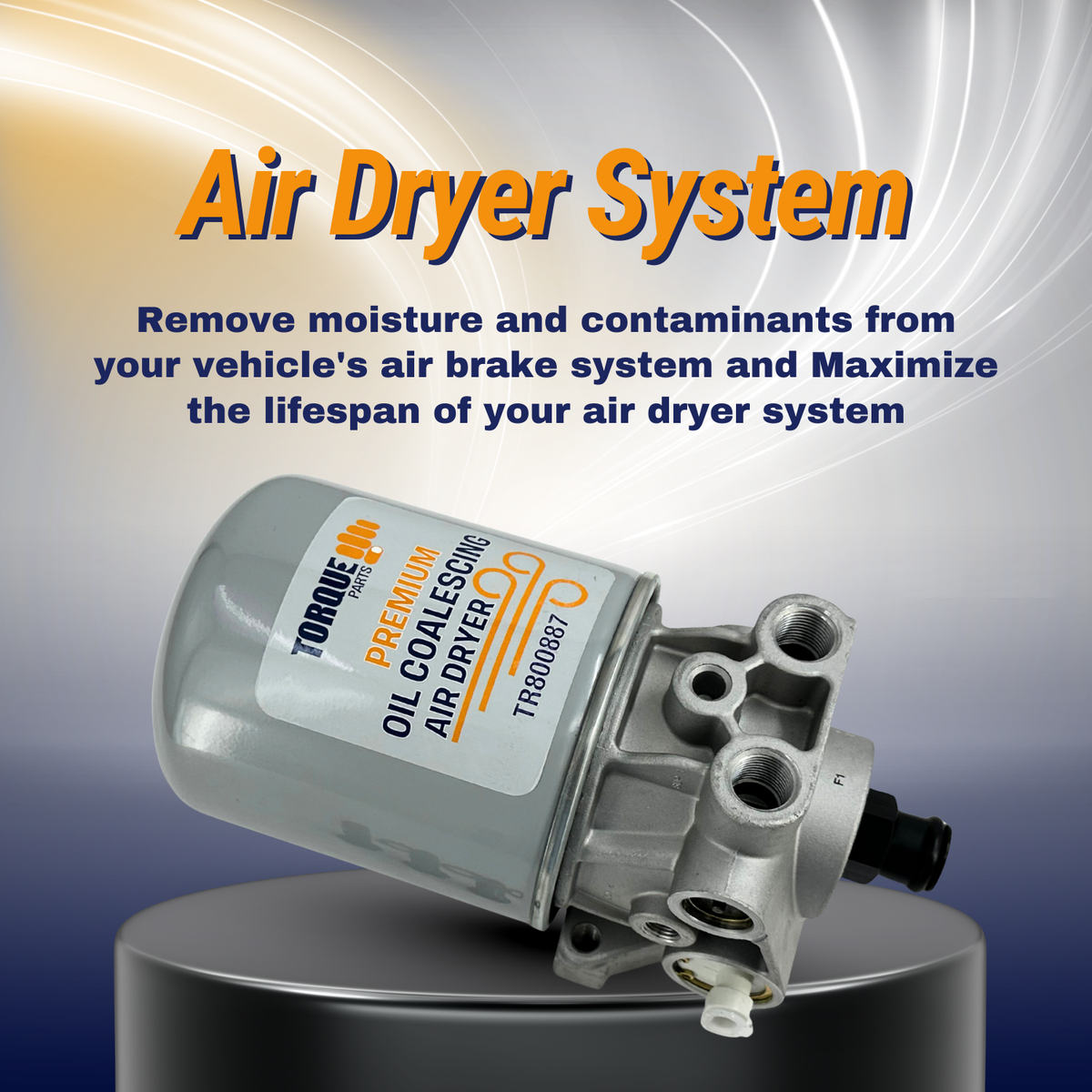 800887 AD-SP Style Air Dryer Replaces 065691 Bendix 800887, Haldex