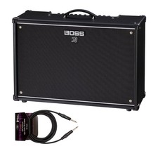 Boss KTN 212 3 Katana Gen 3 100W 2x12 Inch Combo Guitar Amplifier Bundle Black 
