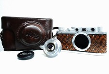 Rare  Lizard MINT w/Case Copy Leica IIIa 35mm camera Elmar 50mm f/3.5 JAPAN