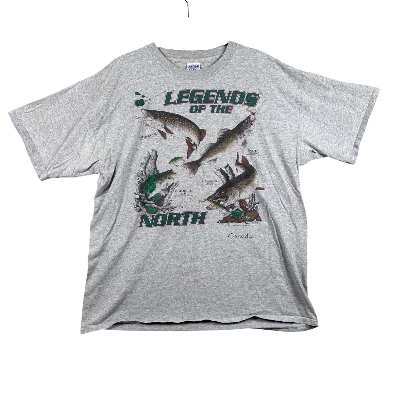 Vintage 90s Legends of the North Fishing Shirt XL Northern Pike Musky Walleye
Opens in a new window