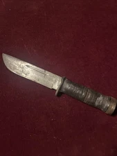 Vintage Cattaraugus 2250 WW2 Fighting Hunting Fixed Blade Knife