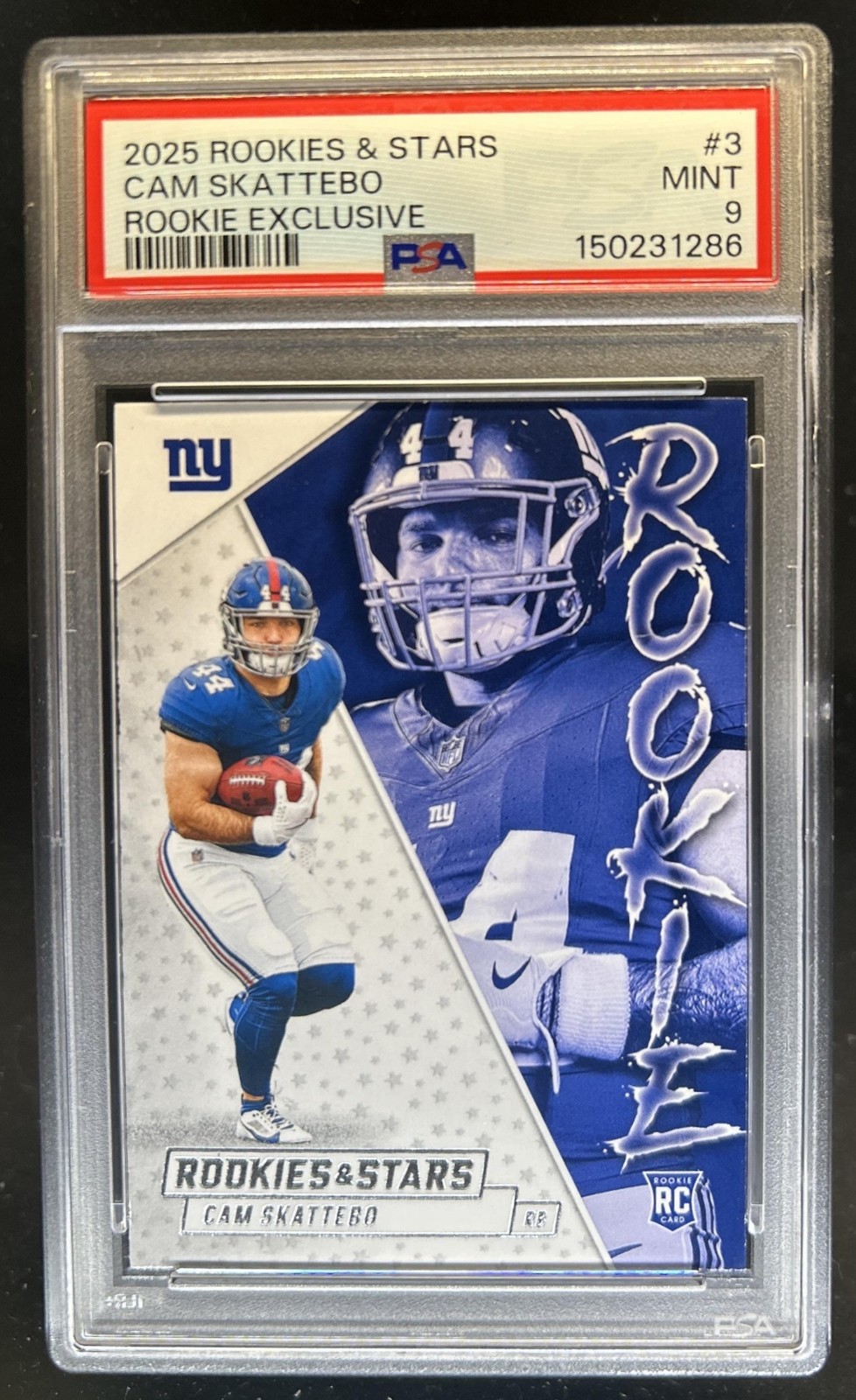 Cam Skattebo Panini Rookies & Stars Rookie Exclusive #3 Base