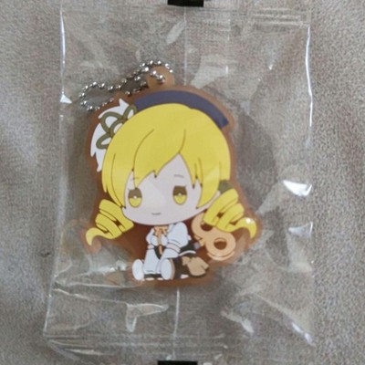 Puella Magi Madoka Magica Tomoe Mami Rubber Keychain - Character Merchandise