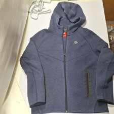Men Nike Sportswear Tech Fleece Windrunner Zip-Up Hoodie Obsidian Heather Size L