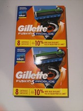 16 Gillette PROGLIDE Razor Refill Cartridges 5-Blades Fits Fusion5 Razors 2 Pack