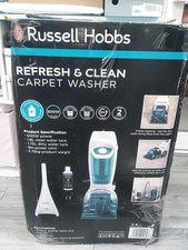 Russell Hobbs RHCC5001 Lightweight 600w Carpet Washer & Cleaner White & Aqua