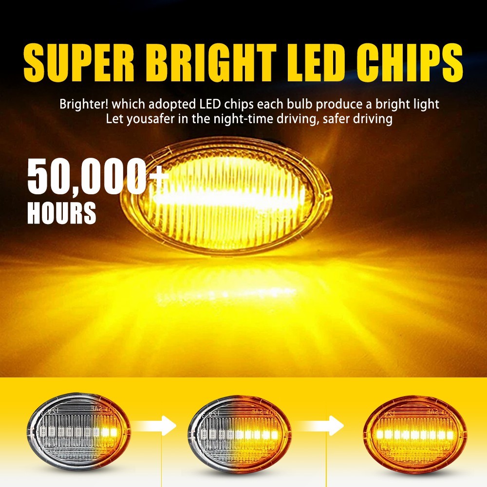 Maserati GranCabrio Sport 2007-2019 Front Right Side marker lights 10 pcs P/N 68259985AA
