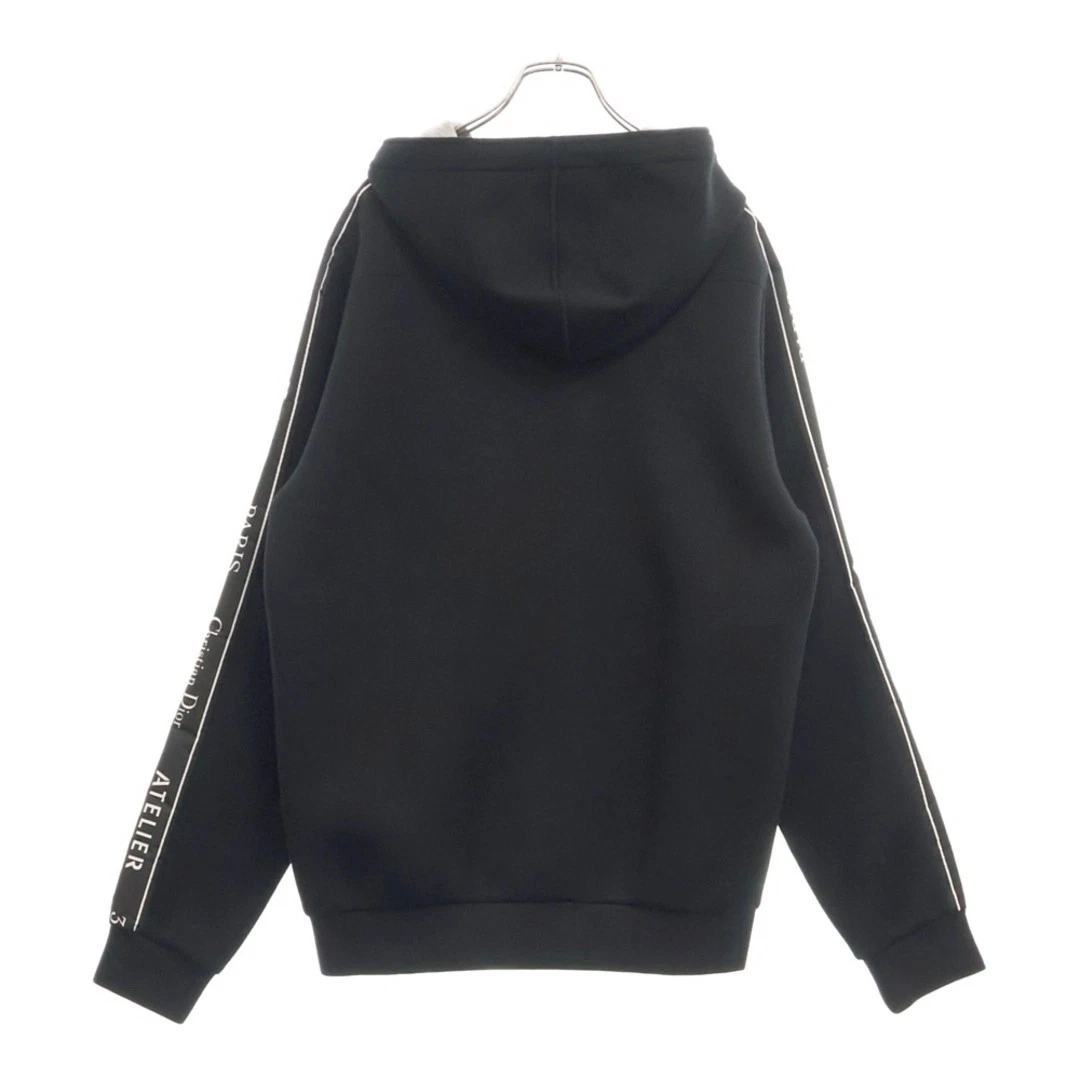 Felpa con cappuccio e zip DIOR 18AW APE ricamata logo ATELIER nera 863J204B0413 usata 5c6