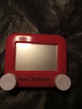 Spin Master Etch-A-Sketch Classic Mini Pocket Version - Red, Tested Works