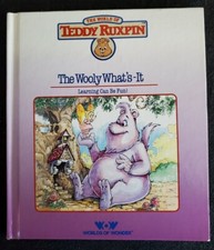 Teddy Ruxpin The Story of The Wooly What's It HC Book ONLY Vintage 1985