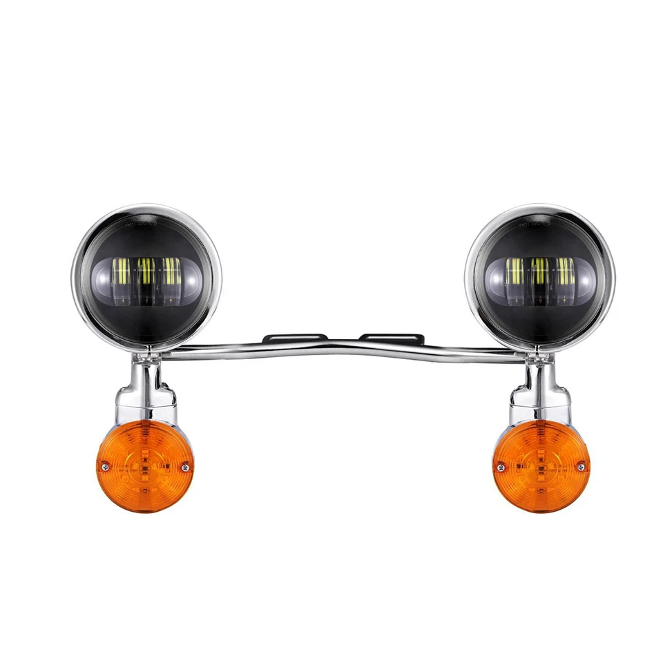 Barra de luces antiniebla LED de paso de señal de giro de 4,5" para Honda Shadow VT 600 750 1100 VTX Foto 4 de 4