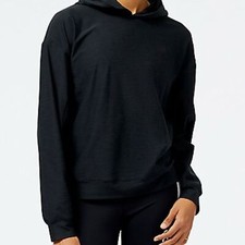 New Balance Women  s Tech Training pullover hood Space Dye Layer Large Black NWT