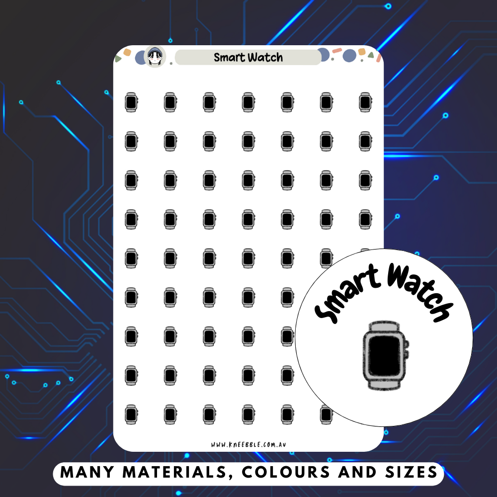 Smart Watch Planner Stickers