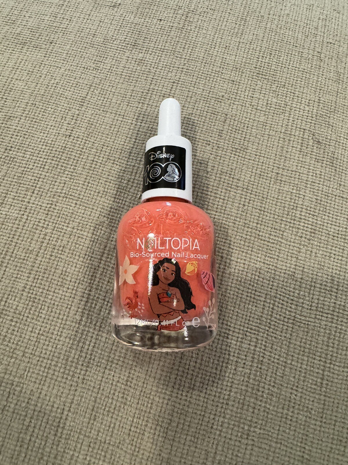 Nailtopia Disney 100 Moana Coral Nail Lacquer Polish Collection 0.41oz