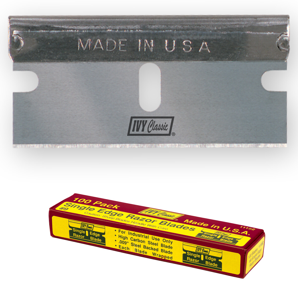 IVY Classic 11182 Single-Edge Razor Blades, USA, 100 Pack | eBay