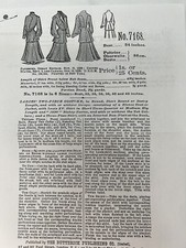1902-1905 Ladies 2-Piece Dress Pattern 34 Bus...