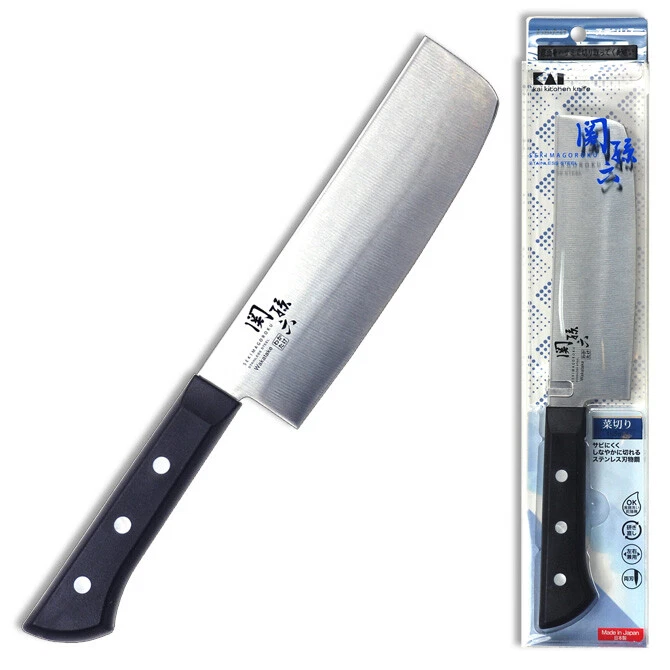 Japanese Kai Sekimagoroku Vegetable Knife 2000ST 6.5" 165mm AB5424 Made in Japan