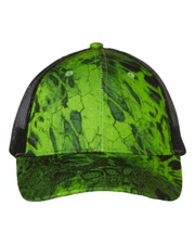 Prym1 Dorado Green Performance Hat Cap, Black Mesh Back Camo