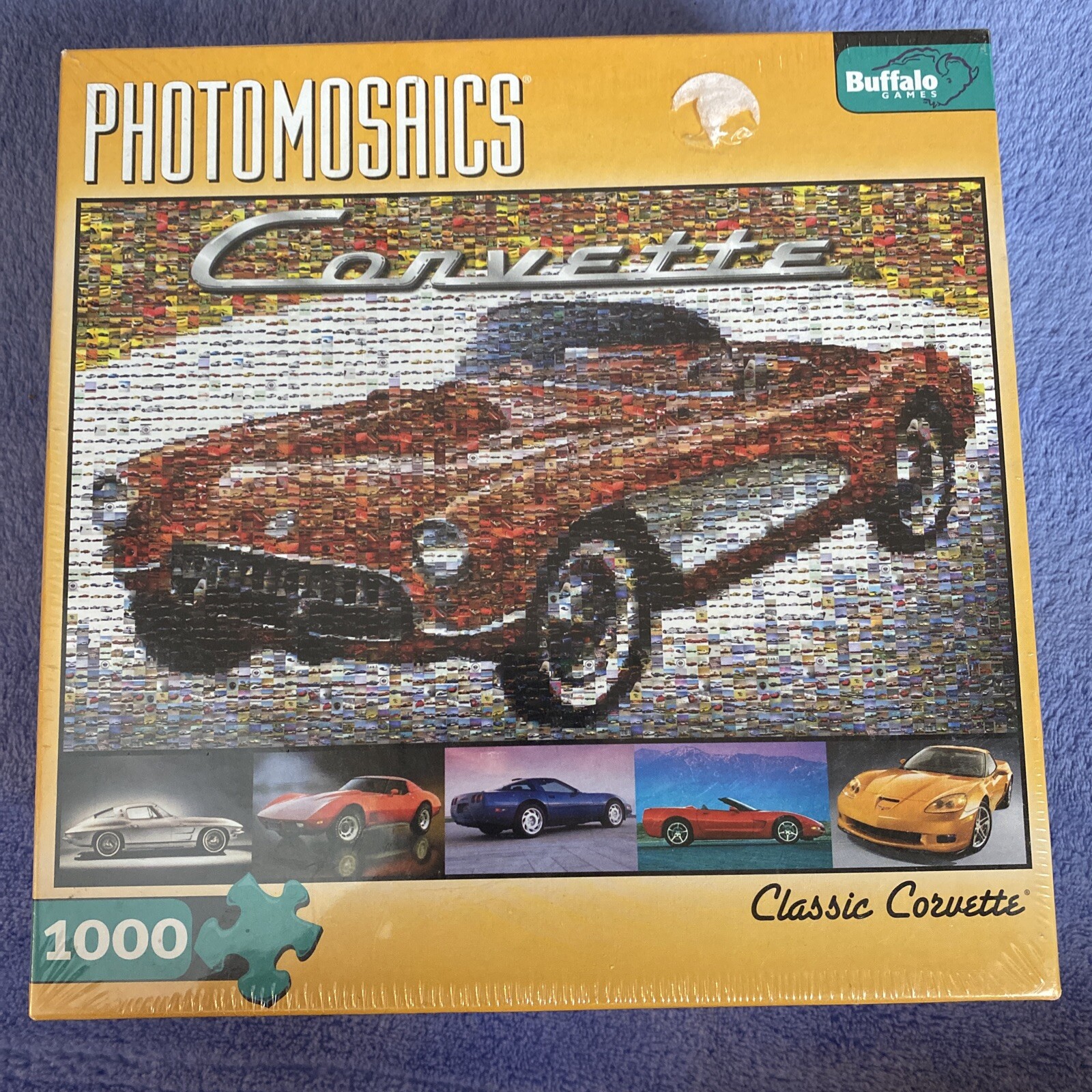 Buffalo Games Classic Corvette 1000pc Photomosaic Jigsaw Puzzle for