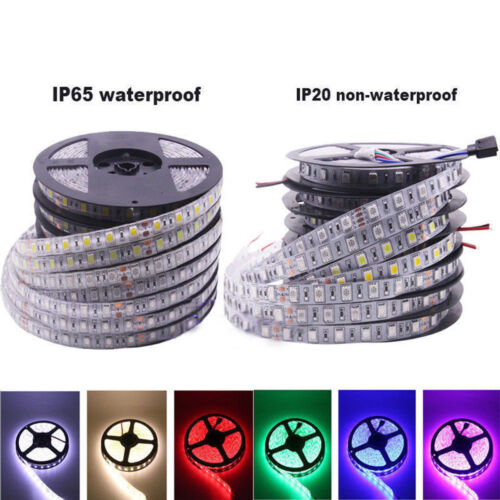 Helle 12V 5M 16,4 Fuß 5050 RGB Wasserdicht SMD 300 LED Flexible Streifen Licht - Bild 1 von 21