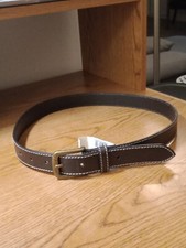 Timberland Boys Belt Size Medium 30-32" Genuine Leather Brown Quality7 Holes