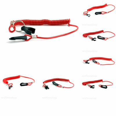 Quickstop Notausschalter Kabel Leine Stecker Notstopp Reißleine Außenborder Clip